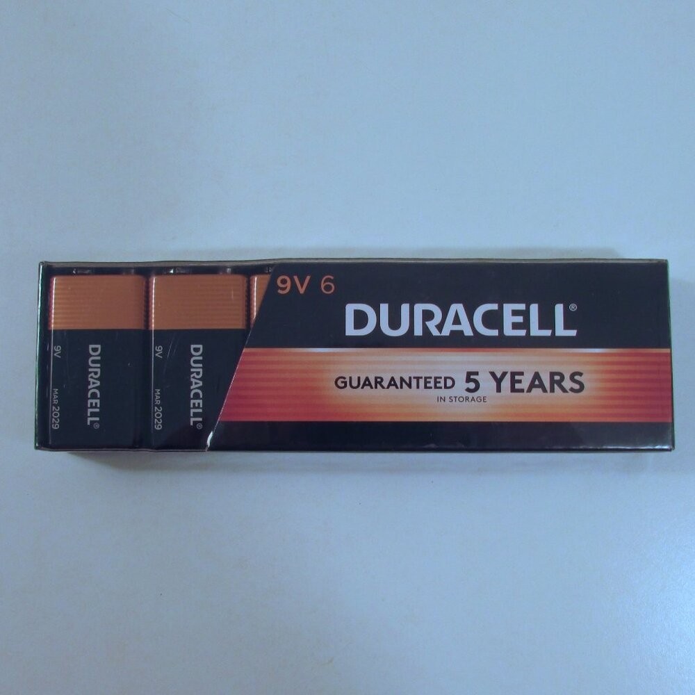 NEW 6 Pack of 9V Duracell batteries